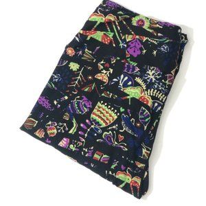 LuLaRoe Leggings Black Bohemian Floral Print